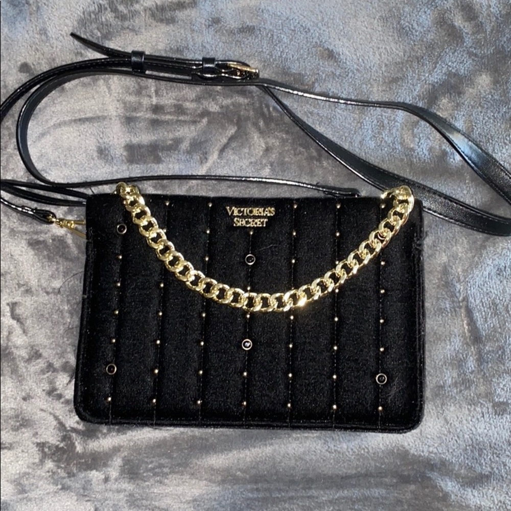 cross body, velvet, rhinestoned purse.